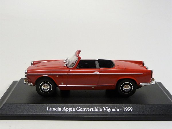 Lancia Appia Convertibile Vignale 1959 rot  Hachette/SpecialC. 1/43