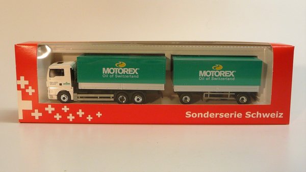 MAN TGX 21 „Motorex“ LKW+Hänger„Motorex“ (CH)	 AWM Swissmodelle 1/87