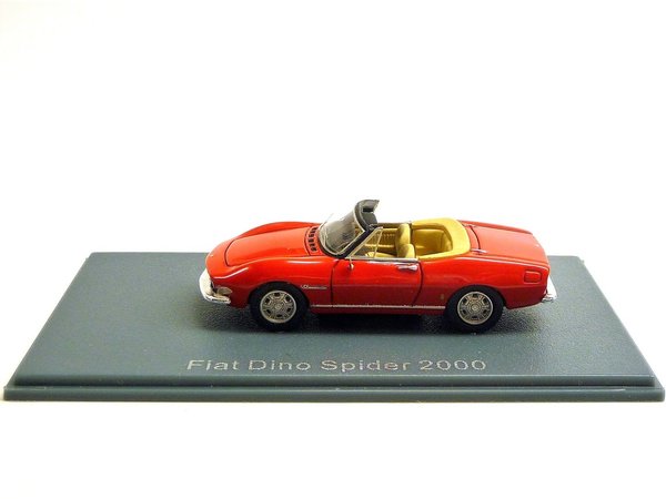 Fiat 2000 Dino Spider 1966-72 rot  Neo 87480 1/87