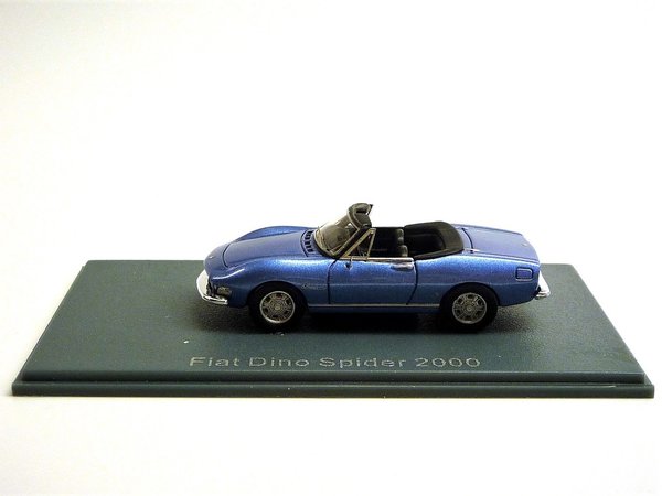 Fiat 2000 Dino Spider 1966-72 blau Neo 87481 1/87