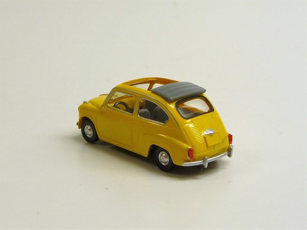 Fiat 600 gelb offen Wiking WIK009905  1/87