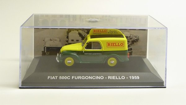 Fiat 500C Furgoncino 1959 ”Riello” SpecialC. 1/43