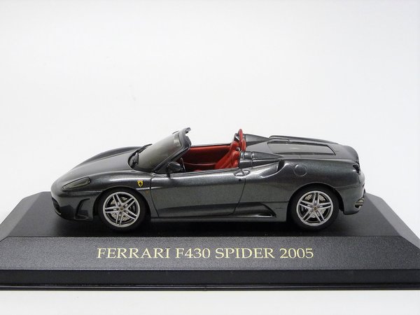 Ferrari 430 Spider grau-metallic IXO/Hotwheels FER019 1/43