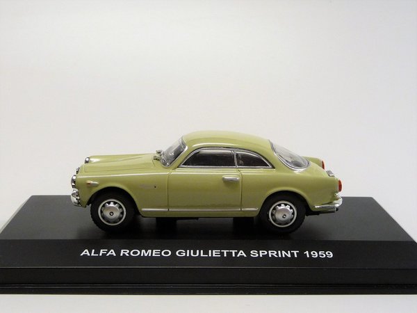 Alfa Romeo Giulietta Sprint 1959 grünbeige Edison Serie Oro  1/43