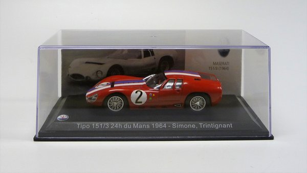 Maserati Tipo 151/3 24h du Mans 1964 Whitebox WBS044 1/43