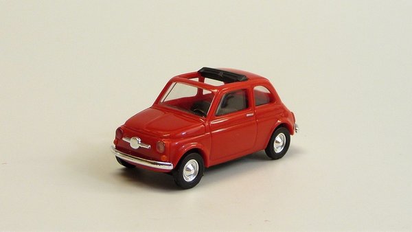 Fiat 500 rot Busch 48723 1/87