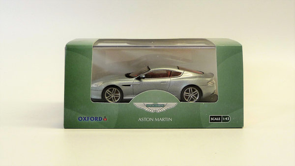 Aston Martin DB9 met.hellblau Oxford AMDB9001 1/43