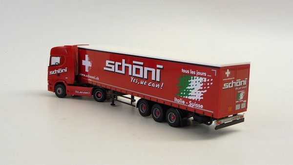 LKW Schöni (CH) ZM Scania 528 SA Italie-Suisse Swissmodelle 1/87