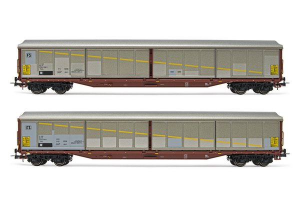 2er Set Güterwagen Habils FS Ep.IV Rivarossi HR6529 1/87