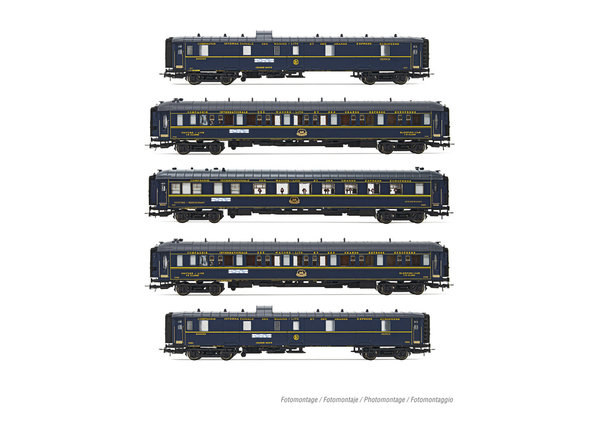 CIWL, 5-tlg. Set 140 Jahre Orient Express,  Ep. II Rivarossi HR4384 1/87